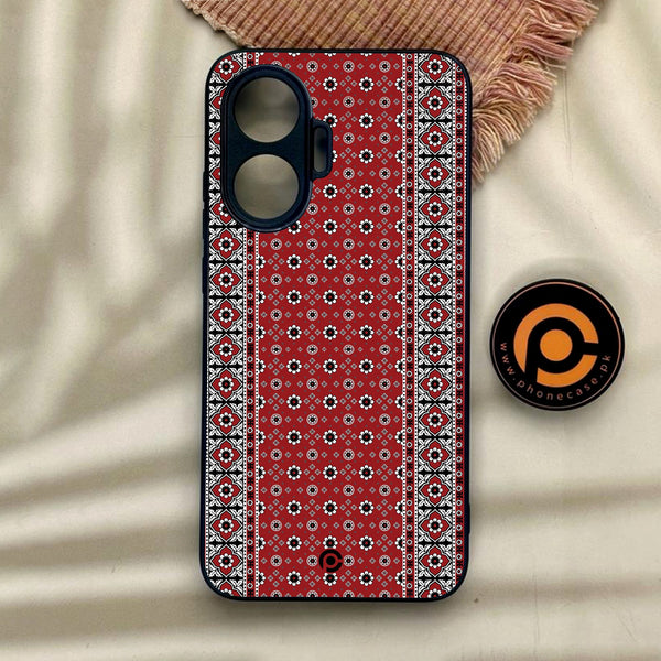 Xiaomi Redmi Turbo 4 Pro - Ajrak Design 12 - Premium Metal Printed Soft Bumper Shock Proof Case