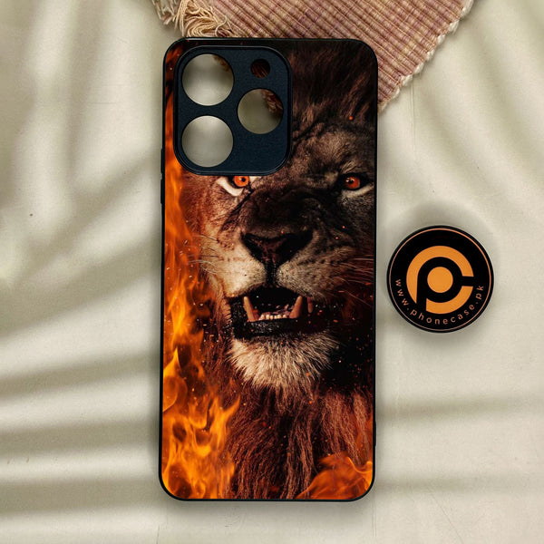 Realme Note 70 - Tiger Design 2 - Premium Metal Printed Soft Bumper Shock Proof Case