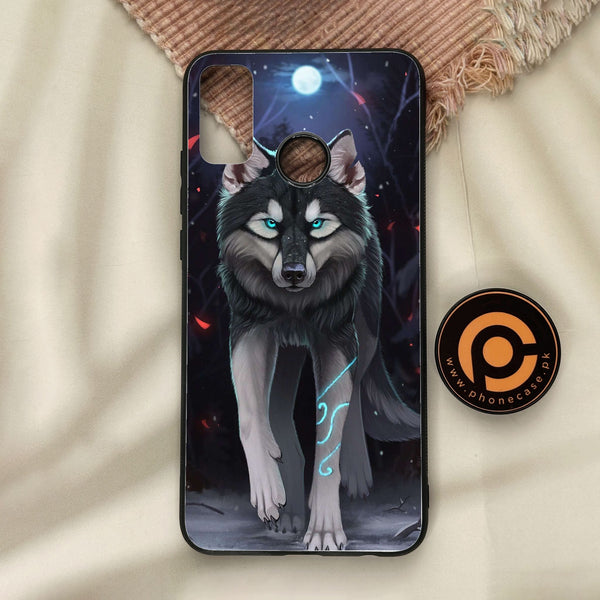 Honor 9X Lite - Wolf Design 8 - Premium Metal Printed Soft Bumper Shock Proof Case