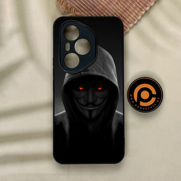 Honor 400 Pro - Anonymous 2.0 Design 4 - Premium Metal Printed Soft Bumper Shock Proof Case