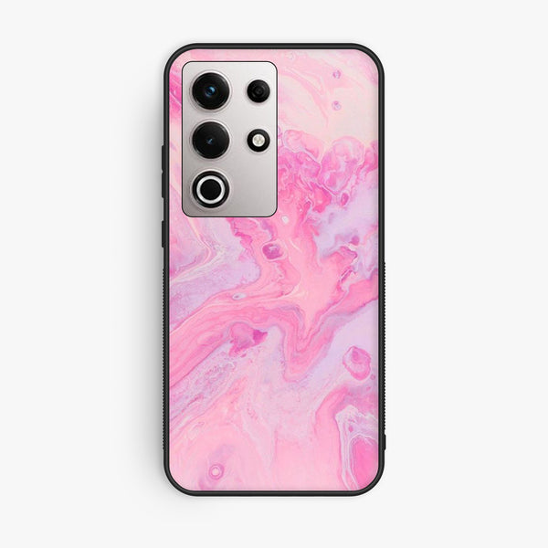Itel S25 Ultra - Pink Design 6 - Premium Metal Printed Soft Bumper Shock Proof Case