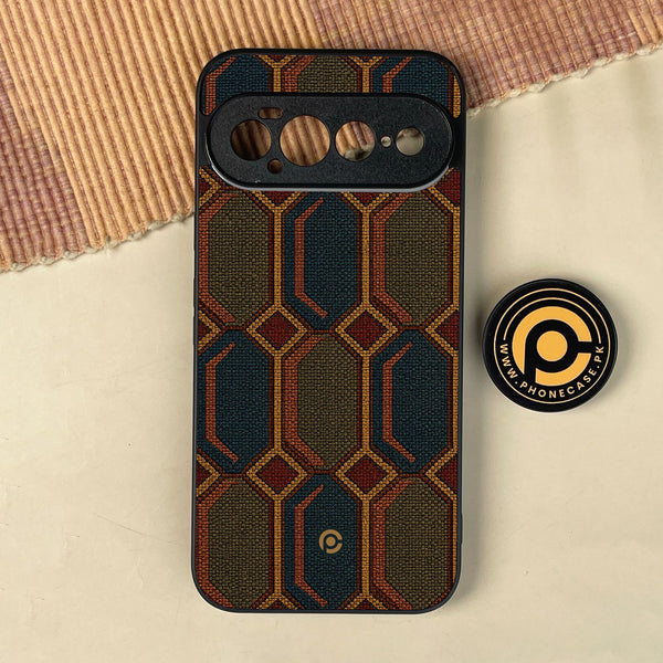 Google Pixel 11 Pro XL - Classic Weave Design 7 - Premium Metal Printed Soft Bumper Shock Proof Case