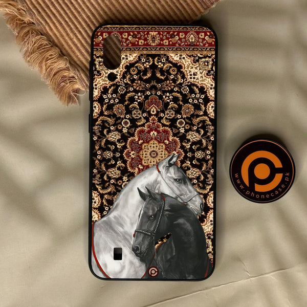 Samsung Galaxy M10 - Horse Heritage - Premium Metal Printed Soft Bumper Shock Proof Case