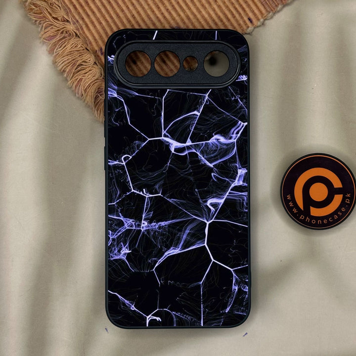 Vivo X300 FE - Black Marble Design 10 - Premium Metal Printed Soft Bumper Shock Proof Case