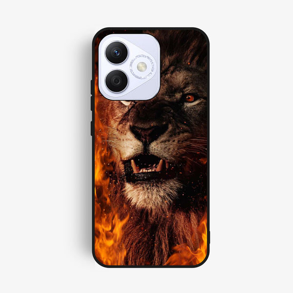 Honor X60i - Tiger Design 2 - Premium Metal Printed Soft Bumper Shock Proof Case
