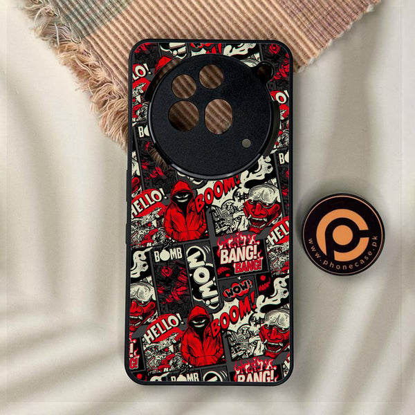Nothing Phone 3a Pro - Boom Red - Premium Metal Printed Soft Bumper Shock Proof Case