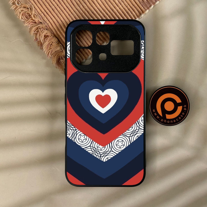 Infinix Note 60 Pro - Heart 2.0 Design 3 - Premium Metal Printed Soft Bumper Shock Proof Case