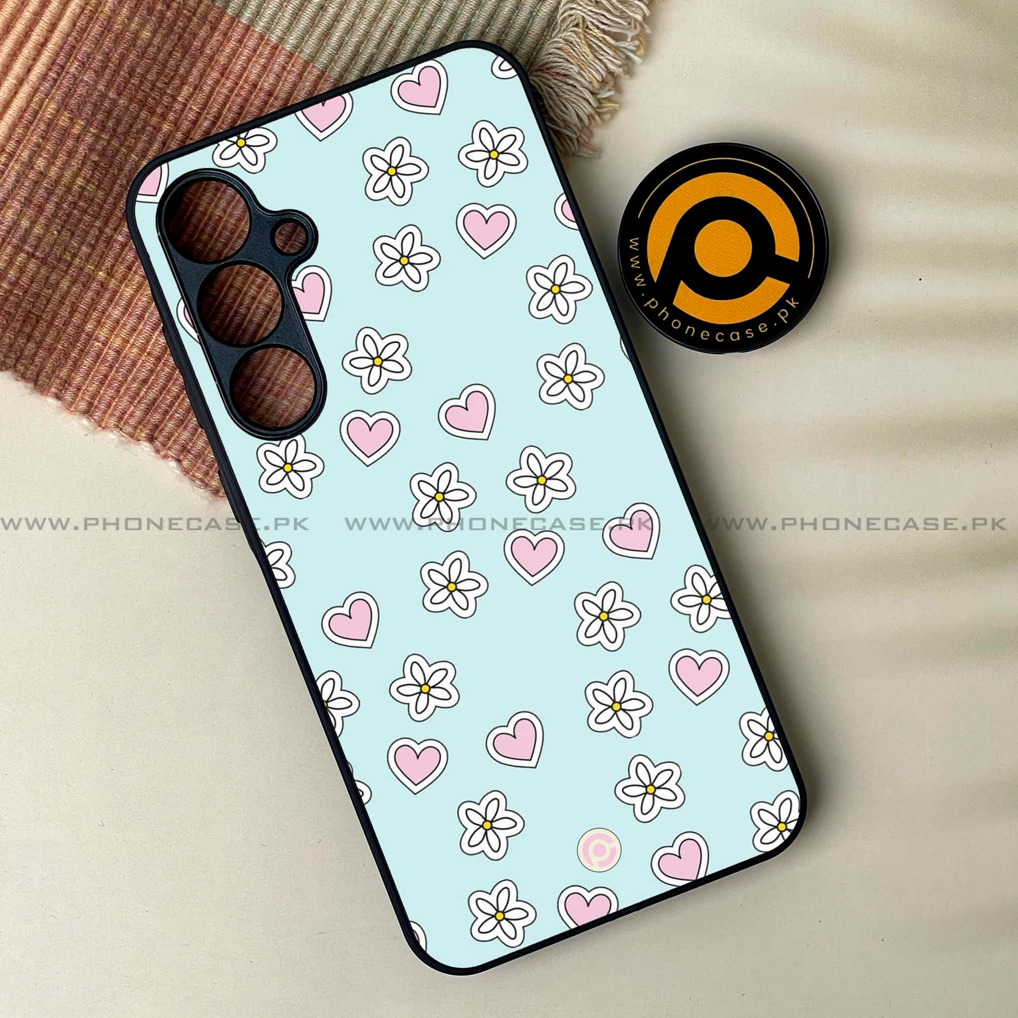 Floral Design Series - HQ Ultra Shine Premium Metal Phone Case All Models