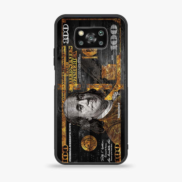 Xiaomi Poco X3 Pro- Dollar Design 2 - Premium Printed Glass soft Bumper shock Proof Case CS-20944