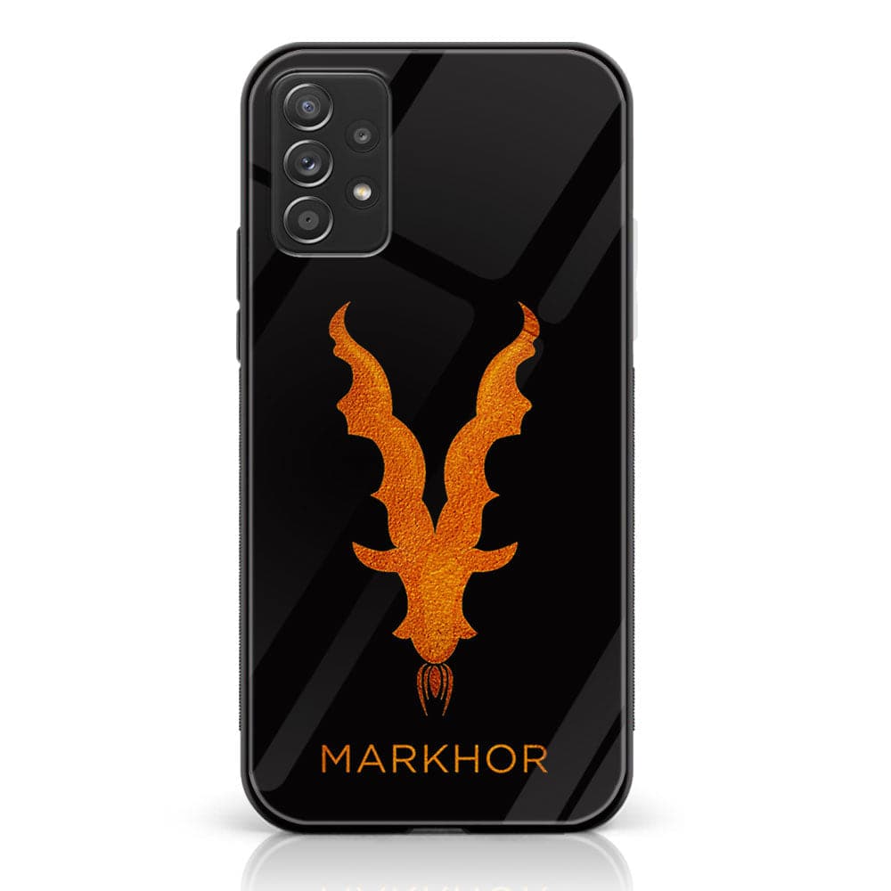 Samsung Galaxy A73 - Markhor Series - Premium Printed Glass soft Bumper shock Proof Case