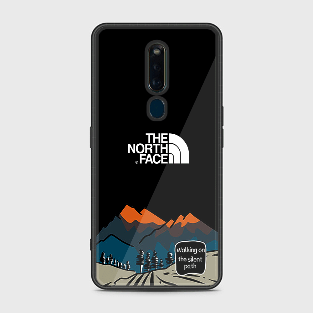 Oppo F11 Pro The North Face Series Premium Printed Glass soft Bumper shock Proof Case