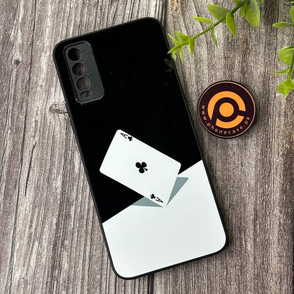 Vivo Y20 - Ace of Contrast - Premium Metal  Printed soft Bumper shock Proof Case CS-42090