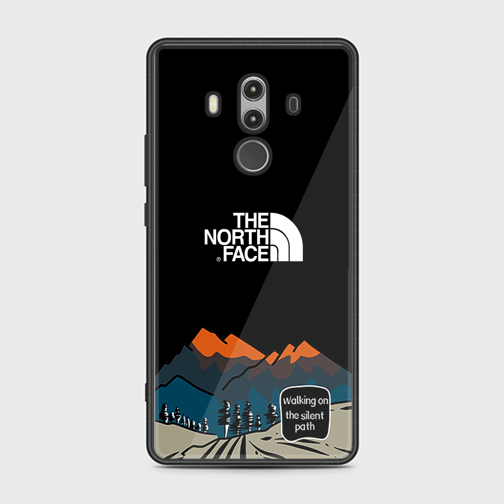 Huawei Mate 10 Pro - The North Face Series - Premium Printed Glass soft Bumper shock Proof Case