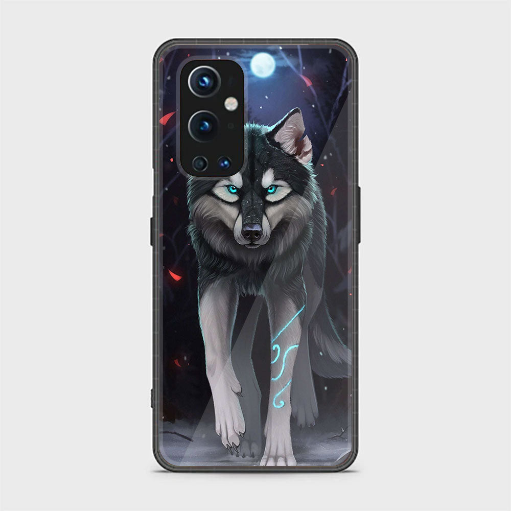 OnePlus 9 Pro - Wolf Series - Premium Printed Glass soft Bumper shock Proof Case