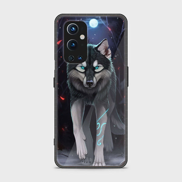 OnePlus 9 Pro - Wolf Series  Design 8 - Premium Printed Glass soft Bumper shock Proof Case  CS-19080