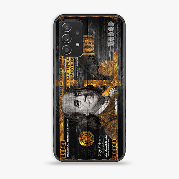 Samsung Galaxy A32 4G- Dollar Design - Premium Printed Glass soft Bumper shock Proof Case CS-44490