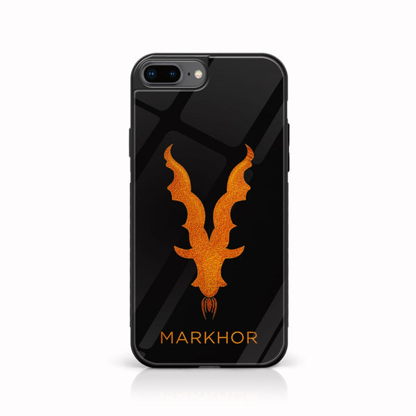 iPhone 7Plus - Markhor Design 12 - Premium Printed Glass soft Bumper shock Proof Case CS-20185