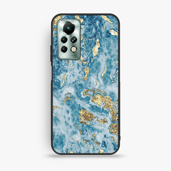 Infinix Note 11 Pro - Blue 2.0 Design 7 - Premium Metal Printed Soft Bumper Shock Proof Case