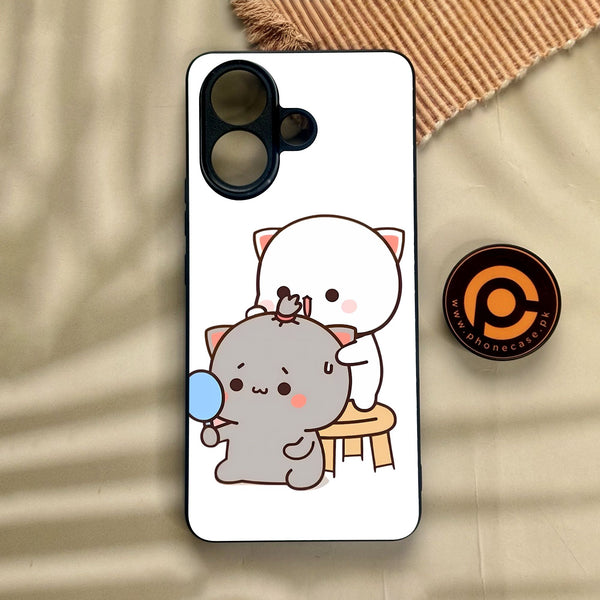 Vivo V60 Lite  - Cute Bubu Dudu Design 7 - Premium Metal Printed Soft Bumper Shock Proof Case