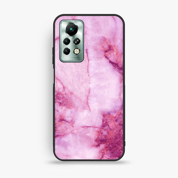 Infinix Note 11 Pro - Pink Design 5 - Premium Metal Printed Soft Bumper Shock Proof Case