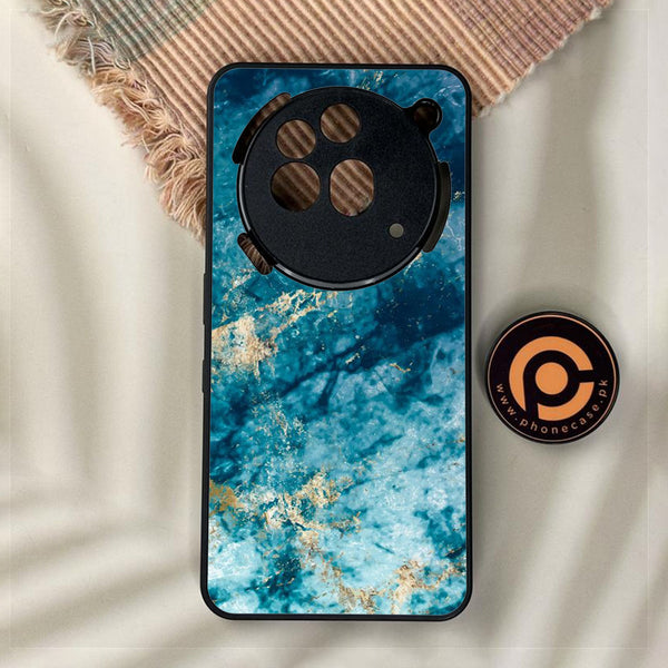Nothing Phone 3a Pro - Blue Marble Design 4 - Premium Metal Printed Soft Bumper Shock Proof Case