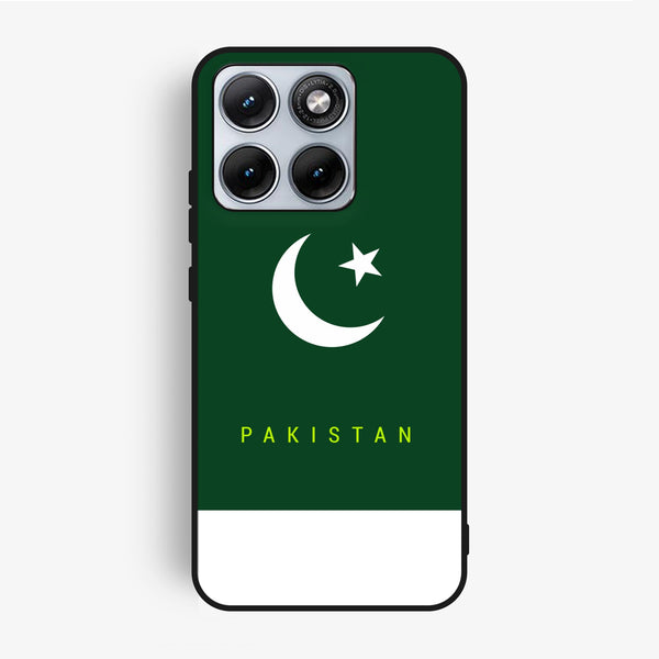 Motorola Edge 70 Fusion - Pakistani Flag Design 5 - Premium Metal Printed Soft Bumper Shock Proof Case