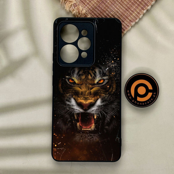 Realme 15 - Tiger Design 9 - Premium Metal Printed Soft Bumper Shock Proof Case
