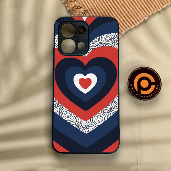 Oppo A6 Pro - Heart 2.0 Design 3 - Premium Metal Printed Soft Bumper Shock Proof Case