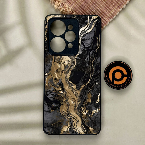 Realme 15 Pro - Liquid Marble Design 9 - Premium Metal Printed Soft Bumper Shock Proof Case