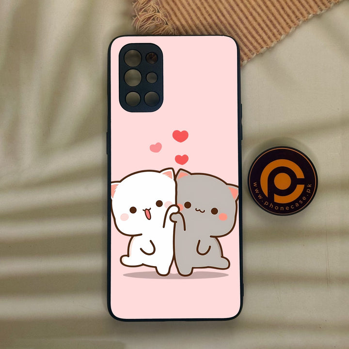 OnePlus 9R - Cute Bubu Dudu Design 6 - Premium Metal Printed Soft Bumper Shock Proof Case
