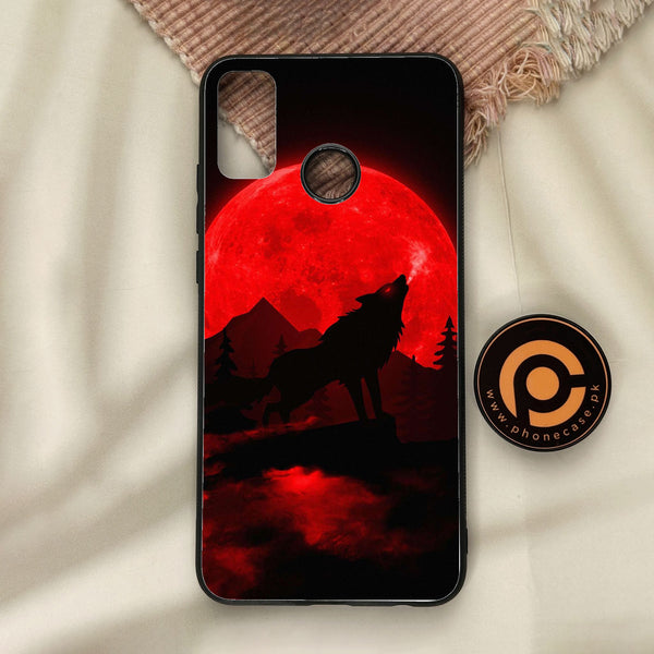 Honor 9X Lite - Wolf Design 5 - Premium Metal Printed Soft Bumper Shock Proof Case