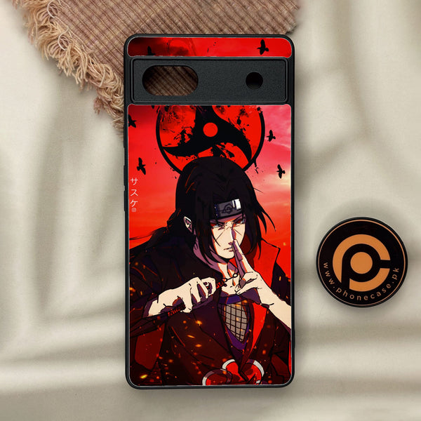 Google Pixel 6a - Uchiha Itachi - Premium Metal Printed Soft Bumper Shock Proof Case