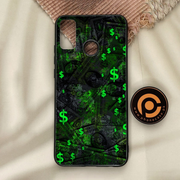 Honor 9X Lite - Dollar Design 5 - Premium Metal Printed Soft Bumper Shock Proof Case