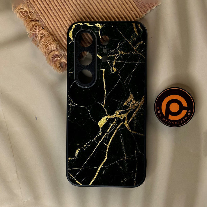 Tecno Camon 50 Pro 4G - Black Marble Design 3 - Premium Metal Printed Soft Bumper Shock Proof Case