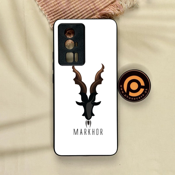 Xiaomi Redmi K60 Pro - Markhor Design 2 - Premium Metal Printed Soft Bumper Shock Proof Case