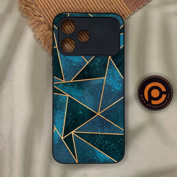 Oppo A6C - Geometric Design 6 - Premium Metal Printed Soft Bumper Shock Proof Case