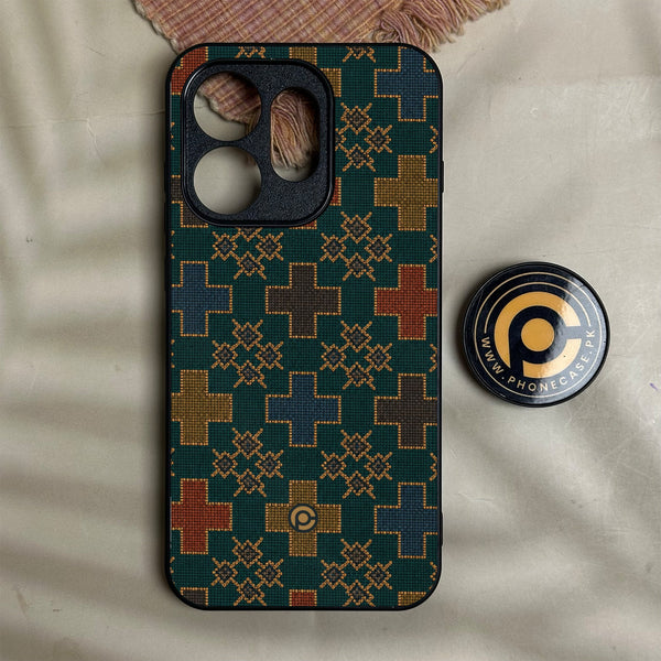 Oneplus Nord 6 - Classic Weave Design 8 - Premium Metal Printed Soft Bumper Shock Proof Case