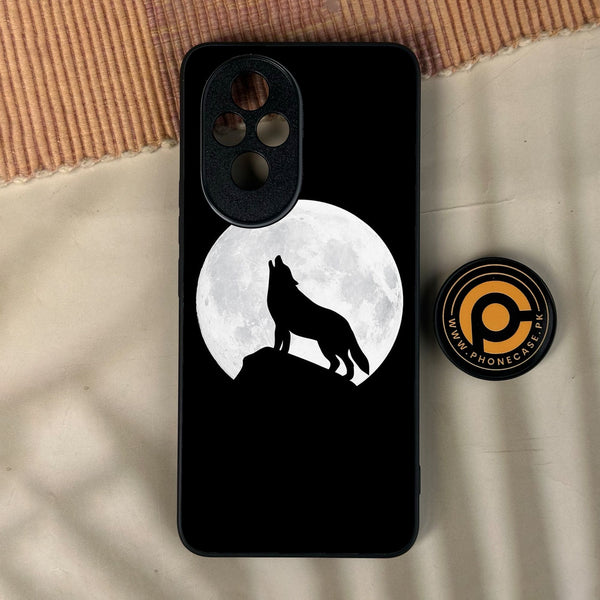 Honor 200 - Wolf Design 3 - Premium Metal Printed Soft Bumper Shock Proof Case