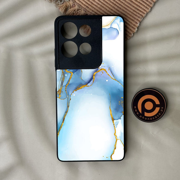 Motorola Moto G75 - Blue 2.0 Design 6 - Premium Metal Printed Soft Bumper Shock Proof Case