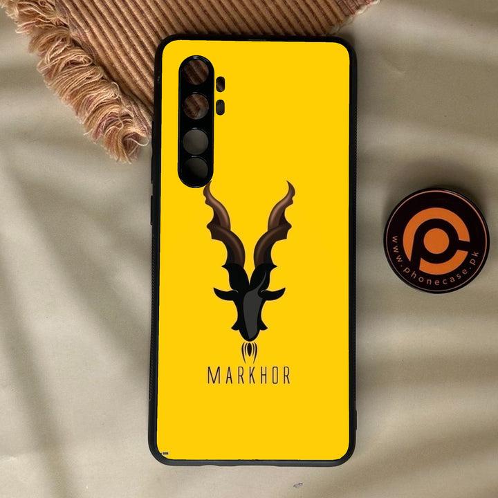 Xiaomi Mi Note 10 Lite - Markhor Design 1 - Premium Metal Printed Soft Bumper Shock Proof Case