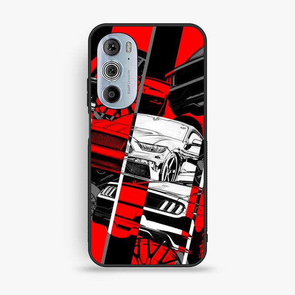 Motorola Edge 30 Pro - Racing Series 2.0 Design 6 - Premium Metal Printed Soft Bumper Shock Proof Case