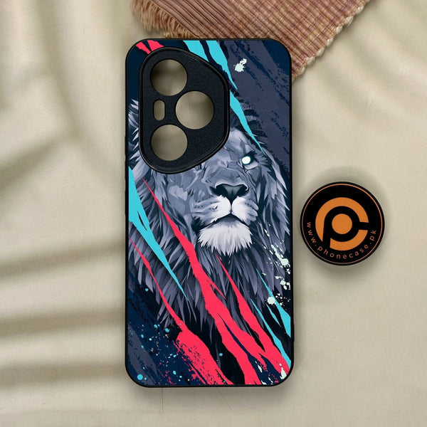 Honor 400 Pro - Abstract Animated Lion - Premium Metal Printed Soft Bumper Shock Proof Case