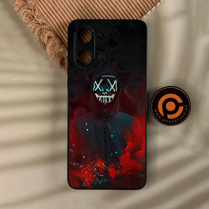 Vivo Y11d - Anonymous 2.0 Design 3 - Premium Metal Printed Soft Bumper Shock Proof Case