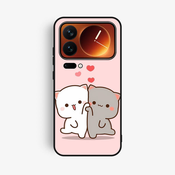 Xiaomi 17 Pro - Cute Bubu Dudu Design 6 - Premium Metal Printed Soft Bumper Shock Proof Case