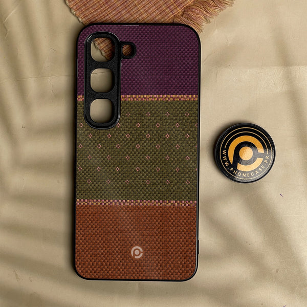 Infinix Hot 70 Pro - Classic Weave Design 5 - Premium Metal Printed Soft Bumper Shock Proof Case