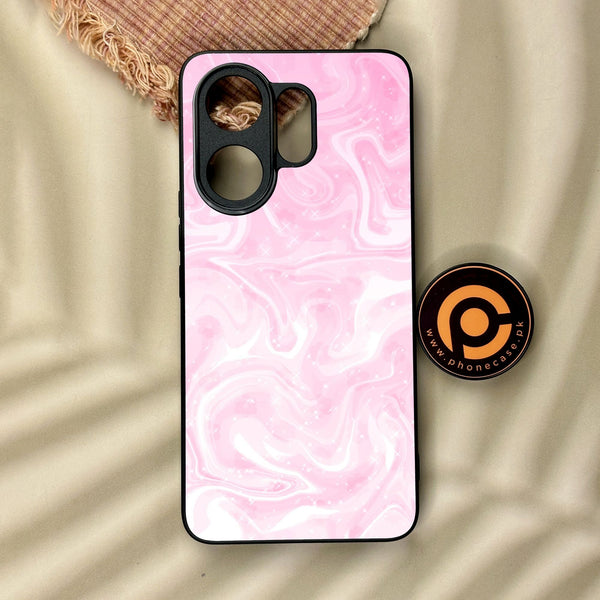 Vivo V60 - Pink Design 9 - Premium Metal Printed Soft Bumper Shock Proof Case