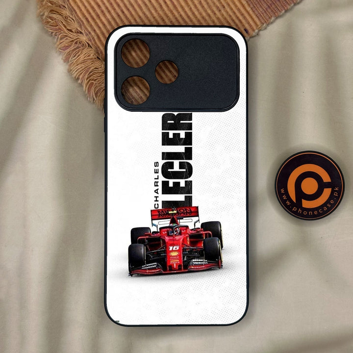 Oppo A6C - Formula 1 Design 9 - Premium Metal Printed Soft Bumper Shock Proof Case