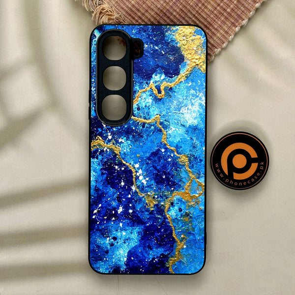 Vivo Y21d - Blue 2.0 Design 4 - Premium Metal Printed Soft Bumper Shock Proof Case