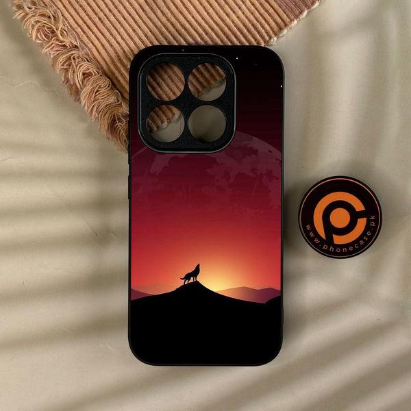Xiaomi 17 - Wolf Design 4 - Premium Metal Printed Soft Bumper Shock Proof Case