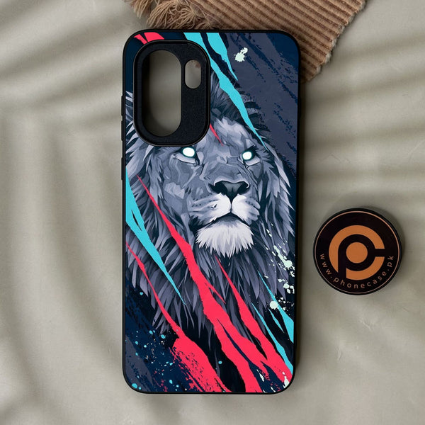 OnePlus 15R - Abstract Animated Lion - Premium Metal Printed Soft Bumper Shock Proof Case